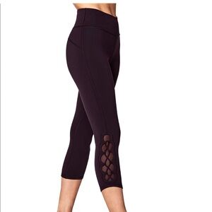 Lululemon Tide To It Crop Leggings Dark Purple
